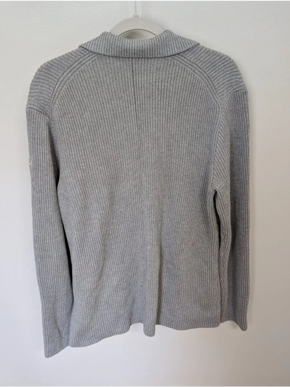 RLX Ralph Lauren Cotton Coolmax Cardigan SweaterSz L Notch Collar Preppy Golf